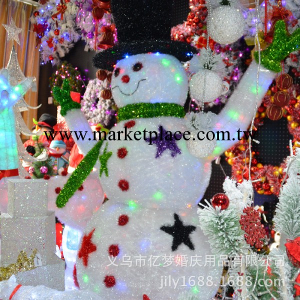 聖誕裝飾品 1.5米帶燈雪人雪房子 聖誕節禮物禮品 聖誕櫥窗擺件工廠,批發,進口,代購