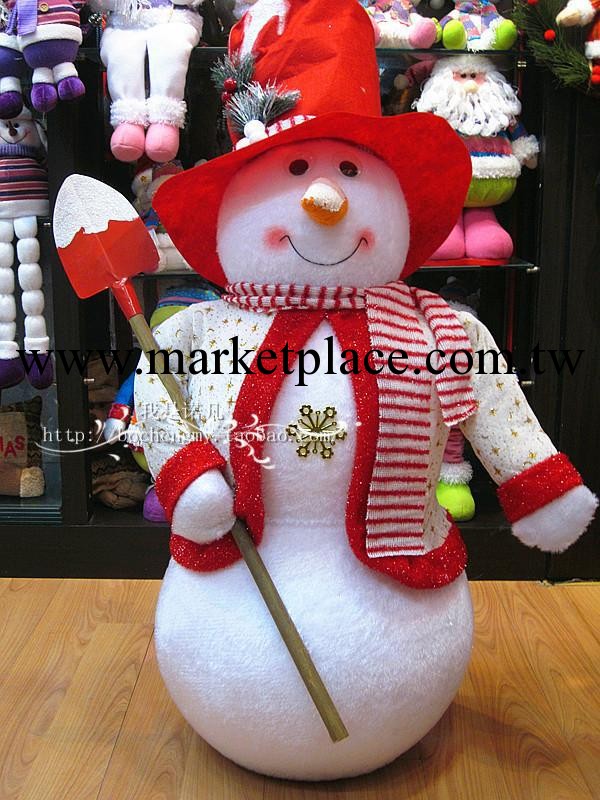 聖誕玩具 佈藝玩具 佈藝雪人1米 聖誕場景佈置裝飾雪人擺件禮品工廠,批發,進口,代購