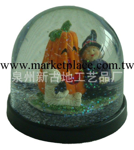 樹脂工藝品 創意禮物 聖誕禮物 萬聖節 半圓形水球 water globe批發・進口・工廠・代買・代購