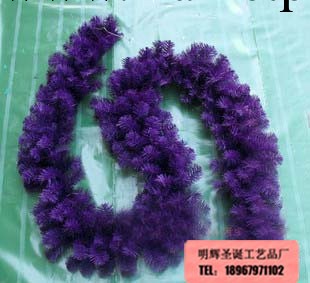 工廠直銷聖誕樹 270CM加密紫色聖誕藤條 聖誕花環 聖誕裝飾品工廠,批發,進口,代購