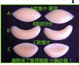 矽膠隱形胸墊插片/內衣矽膠插片/防外擴豐胸聚攏 乳房插片批發・進口・工廠・代買・代購