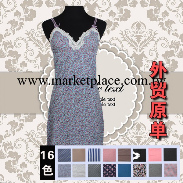 歐美外貿原單性感睡衣 女士莫代爾棉 甜美性感吊帶睡裙批發價工廠,批發,進口,代購