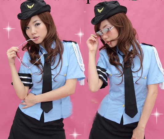 藍色空姐服 制服角色扮演 cosplay張柏芝角色經典演繹 制服誘惑工廠,批發,進口,代購