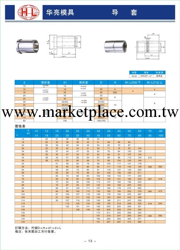 模具配件廠，模具配件，導柱，導套工廠,批發,進口,代購