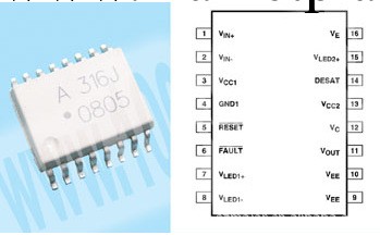 專業分銷AVAGO光耦HCPL-316J-500E原裝進口現貨熱銷中！工廠,批發,進口,代購