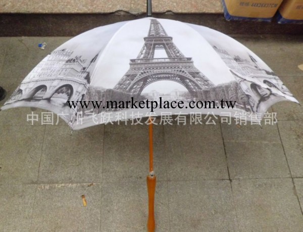 毛筆雨傘 巴黎鐵塔傘  創意個性毛筆傘批發・進口・工廠・代買・代購