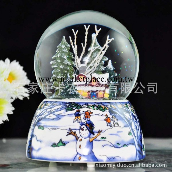 聖誕音樂盒--下雪屋聖誕禮品--音樂盒--水晶球音樂盒批發工廠,批發,進口,代購