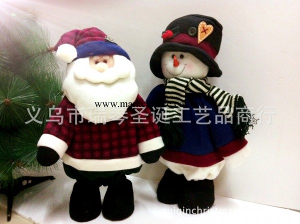 廠傢直銷現貨實木工藝30CM立體站姿聖誕老人立體雪人批發工廠,批發,進口,代購