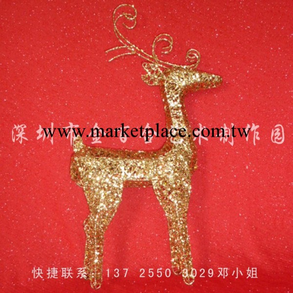 聖誕小鹿 聖誕工藝品 鐵藝品 手工藝品 聖誕外貿出口櫥窗裝飾品工廠,批發,進口,代購