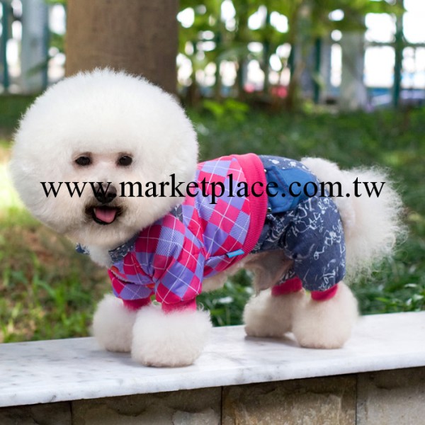 2014新款貴賓 寵物衣服 批發 服裝服飾 秋冬裝  清逸牛仔 四腿衣工廠,批發,進口,代購