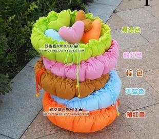 浙江現貨供應GW04抽繩圓底狗窩 送愛心小枕頭寵物窩工廠,批發,進口,代購