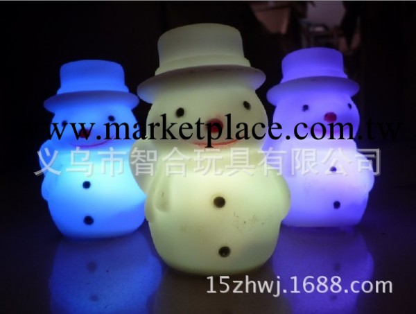 聖誕節七彩雪人燈 雪人小夜燈 聖誕老人裝飾禮物 新年元旦小禮品工廠,批發,進口,代購