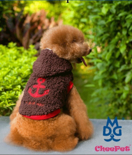 2013 新款寵物服裝 Cheepet 寵物衣服 雙面穿 水手繡花衛衣工廠,批發,進口,代購