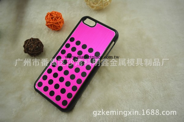 蘋果iphone 5c 手機殼金屬拉絲紋 絲印圓點波點 蘋果保護殼批發・進口・工廠・代買・代購