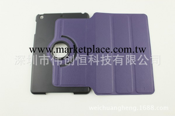新款ipad mini2休眠皮套  迷你2皮套廠傢  智能旋轉三折四折 通用工廠,批發,進口,代購