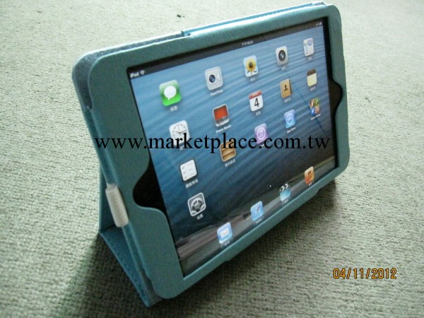 ipad mini休眠皮套 蘋果平板電腦皮套 荔枝紋 廠傢批發工廠,批發,進口,代購