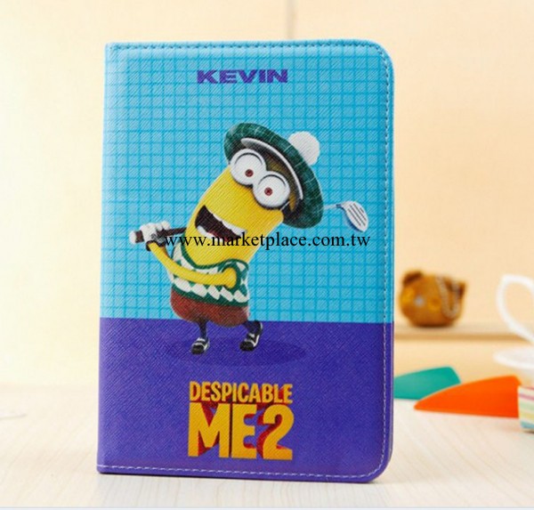 蘋果平板電腦保護套 ipad5神偷奶爸皮套保護殼 小黃人可愛保護套工廠,批發,進口,代購