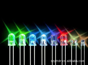 特價3MM白發綠光綠色 LED燈F3白發翠綠超高亮LED 發光二極管5U1工廠,批發,進口,代購