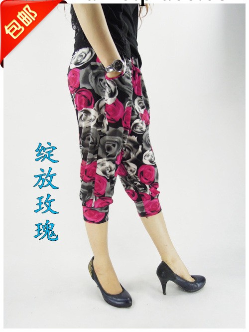 包郵2013新款中老年女裝媽媽裝女褲子 夏裝 七分燈籠褲 大碼女褲工廠,批發,進口,代購