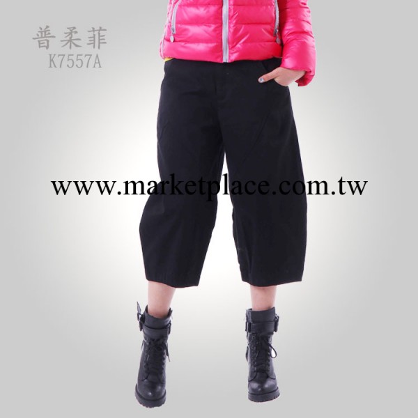 秋季正品時尚女褲 新韓版純棉七分燈籠褲 女式加肥加大女褲批發工廠,批發,進口,代購