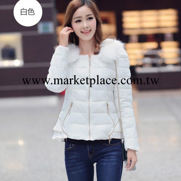2013新款韓版修身短款羽絨衣女潮 大毛領加厚女式羽絨棉服工廠,批發,進口,代購