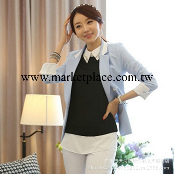 2013秋裝新款韓版修身小西裝女休閒女士西服顯瘦小外套工廠,批發,進口,代購