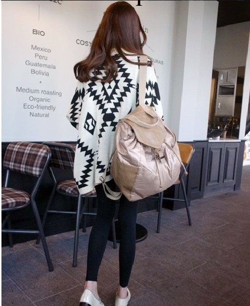 2013新款韓版熱賣幾何圖案披肩外套寬松大碼毛衣針織衫開衫女裝批發・進口・工廠・代買・代購