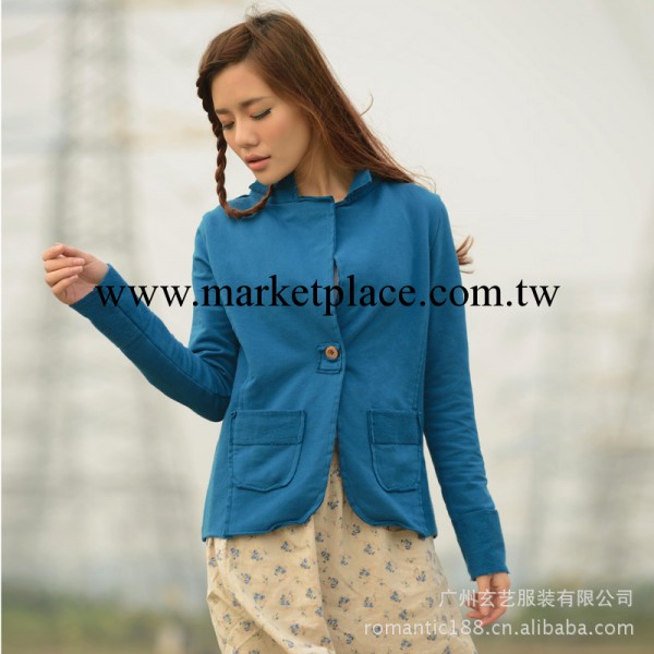玄藝 秋款新品長袖修身短款小西裝外套韓版女式淑女小西裝外套工廠,批發,進口,代購