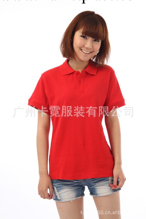230克純棉雙珠地翻領T恤全棉短袖女裝POLO衫102CBJ女款，可印繡花工廠,批發,進口,代購