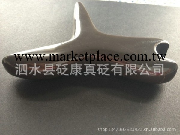 廠傢批發加工 泗濱玄黃色砭石燕尾錐 按摩錐虎口錐 T形 全身按摩工廠,批發,進口,代購