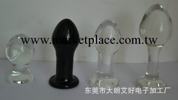 水晶情趣用品,圓頭後庭塞玻璃陽具,成人用品玩具 後庭工廠,批發,進口,代購