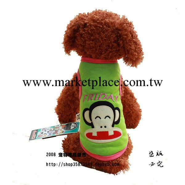 新品 狗狗春夏裝 寵物夏天衣服 7色大嘴猴工廠,批發,進口,代購
