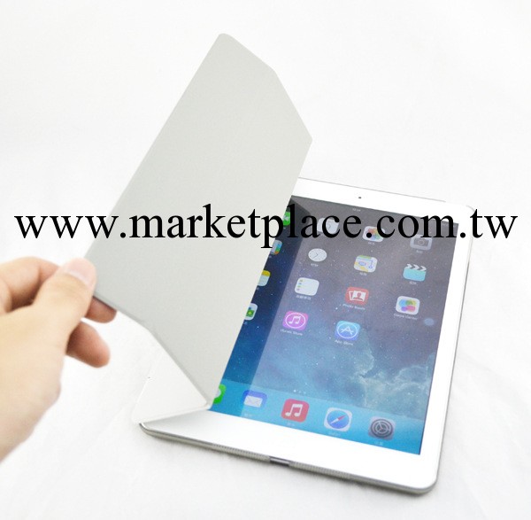 iPad air四折皮套 ipad5 smart cover智能休眠皮套配水晶保護殼工廠,批發,進口,代購