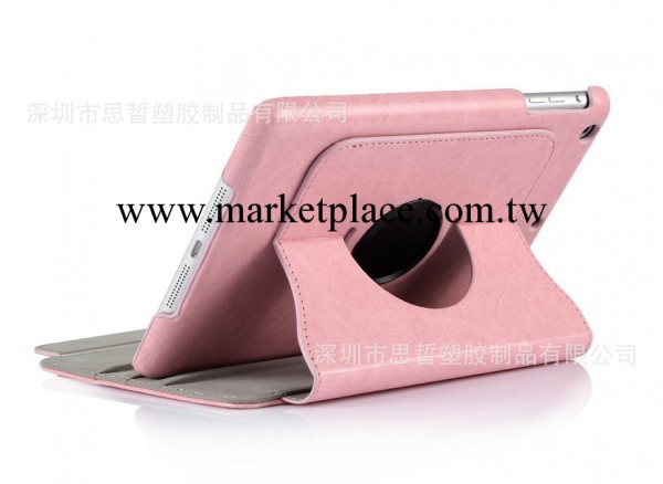 廠傢直銷 休眠ipad mini2/mini通用皮套 360度瘋馬紋旋轉皮套工廠,批發,進口,代購