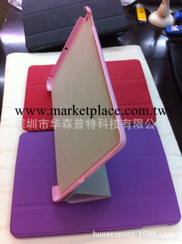 新款ipad5 IPAD AIR 皮套智能休眠 三折電壓十字紋皮套 現貨工廠,批發,進口,代購