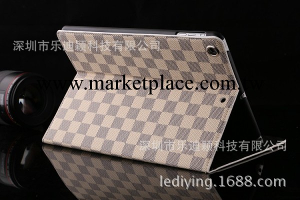 蘋果ipad5格子紋皮套 ipad air商務支架皮套 A料休眠皮套 批發工廠,批發,進口,代購
