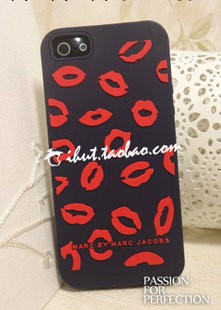 美國 Marc Jacobs 藍唇 矽膠套 iPhone5 外殼 蘋果5保護套 手機套批發・進口・工廠・代買・代購