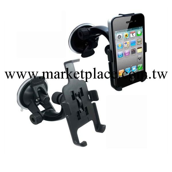 車載iphone4支架  蘋果吸盤式支架 360度轉動支架 萬向車載支架批發・進口・工廠・代買・代購