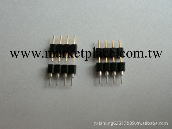 RGB燈條連接器/10MM/1*4P雙頭圓排針工廠,批發,進口,代購