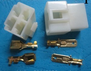 6.3-4P汽車用連接器 接插件4孔空中對接 塑殼+插簧DJ7021-4P工廠,批發,進口,代購