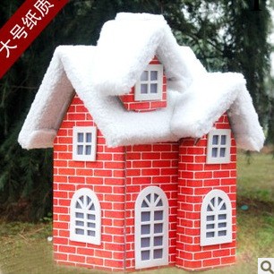 聖誕雪房子場地佈置品大中小號聖誕屋禮品節日擺件聖誕場景裝飾品工廠,批發,進口,代購