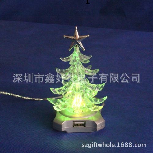 【廠傢直銷】HUB聖誕樹,USB七彩聖誕禮品 L工廠,批發,進口,代購