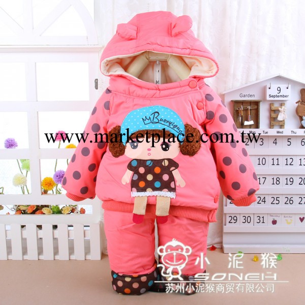秋冬新款童套裝 貝貝樂8802女童連帽外出服套裝 寶寶卡通外穿套裝工廠,批發,進口,代購