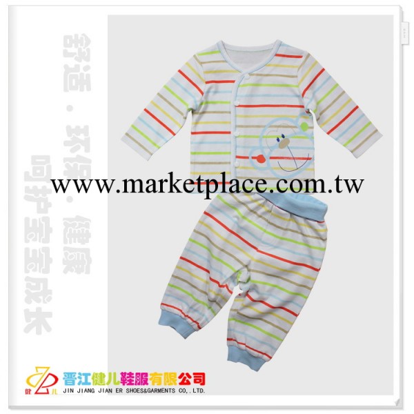 2013韓國品牌童裝批發 男童加厚條紋童套裝 嬰幼兒服裝一件代發工廠,批發,進口,代購