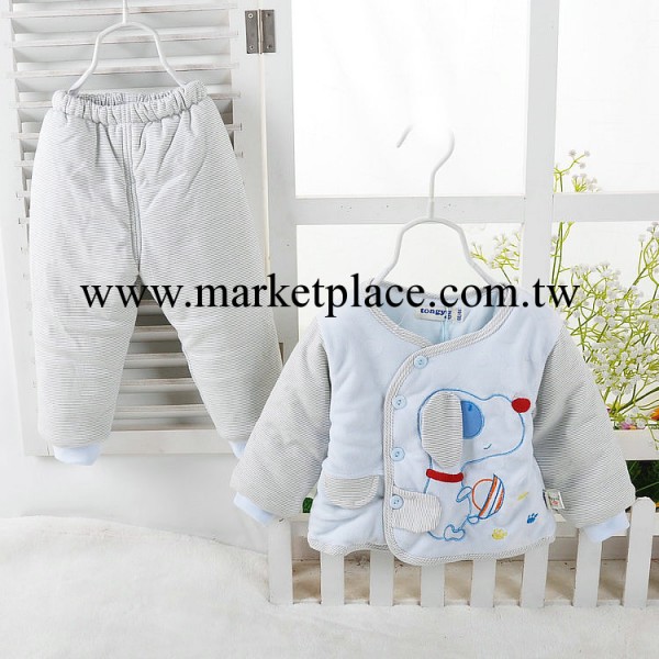 2013新款童套裝 卡通偏襟加厚棉衣2件套 嬰童冬款外出服TY3011工廠,批發,進口,代購