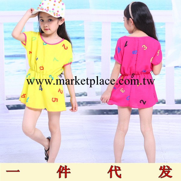 童裝女童2013夏裝新款清涼兒童公主裙韓版數字印花半身裙一件代發批發・進口・工廠・代買・代購