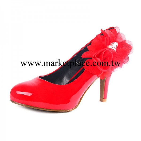 2013新款新娘鞋水鉆伴娘單鞋女士高跟公主鞋 紅色高跟鞋婚鞋批發批發・進口・工廠・代買・代購