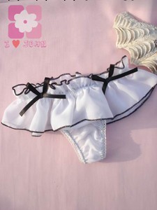 2013日款女生日本人氣白色可愛花邊丁字褲T-BACK批發・進口・工廠・代買・代購