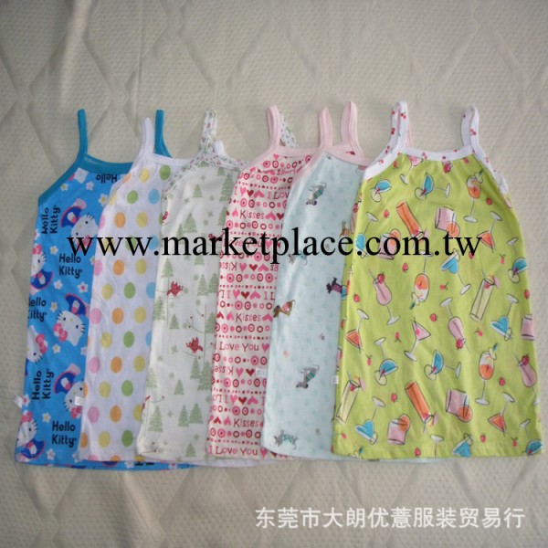 兒童卡通內衣背心吊帶衫 女童吊帶 童裝打底背心吊帶工廠,批發,進口,代購