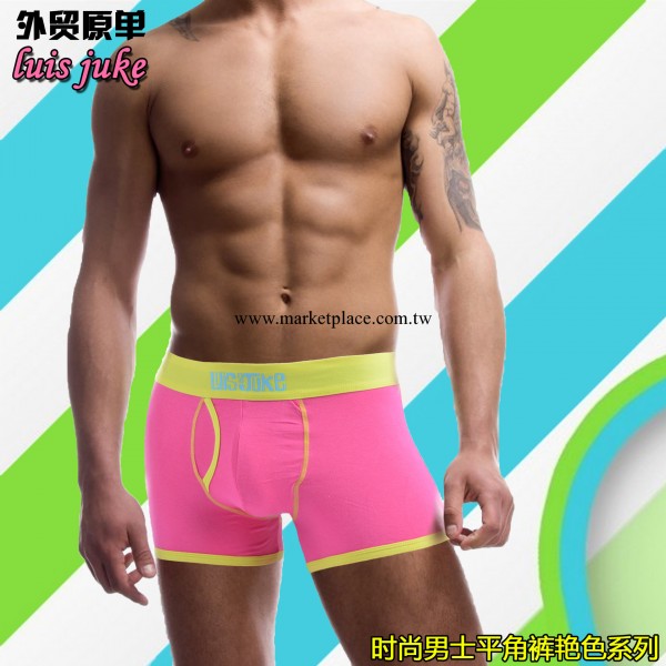 外貿【原單內褲】歐美品牌LUIS JUKE優質萊卡棉男士平角內褲93412工廠,批發,進口,代購
